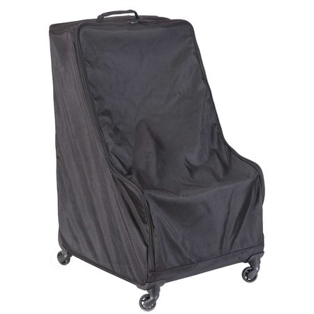 QUICKWAY IMPORTS Car Seat Storage Bag for Travel with Wheels, Black QI003602